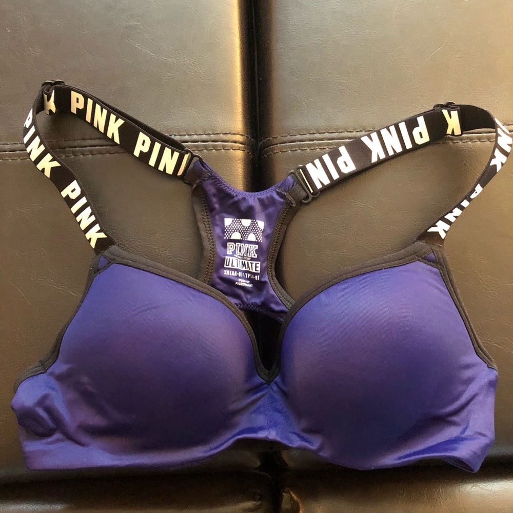 PINK Victoria’s Secret ultimate sports bra. Navy blue. Size XS (AA-B)